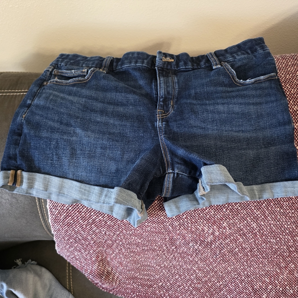 American Eagle Outfitters Dark Blue Jean Shorts
